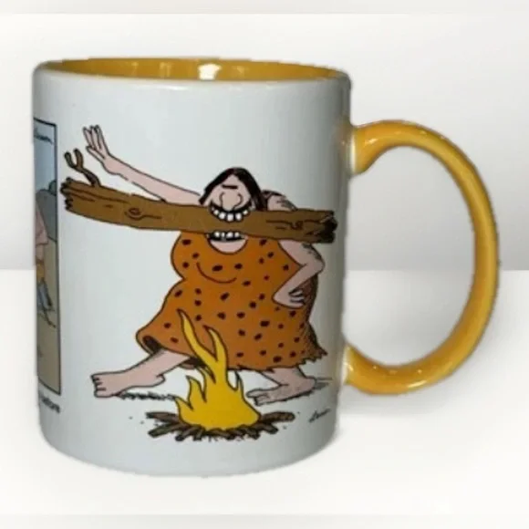 Vintage The Far Side Gary Larson 1998 Arts and eisure Coffee Cup Mug Yellow - Picture 2 of 6
